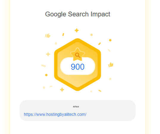 Google Search Impact – Congrats 900 clicks 28 days! – Awesome