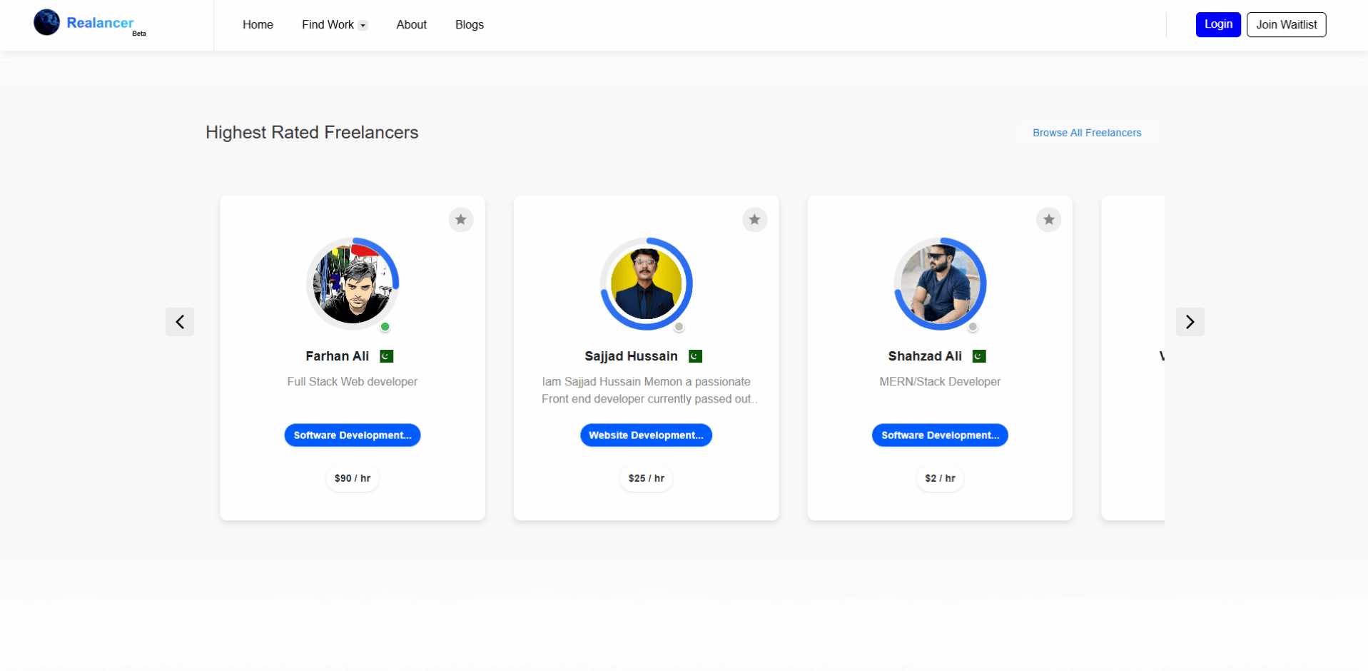 Highest Rated Freelancers
