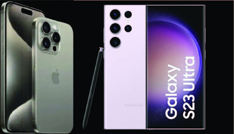 Qual vence? iPhone 15 Pro Max enfrenta Galaxy S23 Ultra em novo