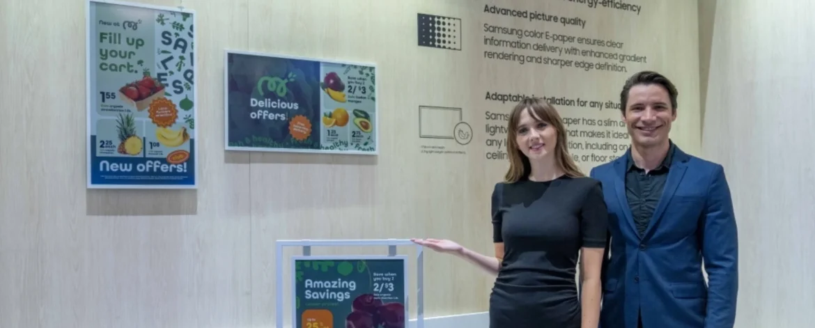 Samsung Unveils Its First-Ever Color E-Paper Display: A Sustainable Revolution in Signage Technology 2024