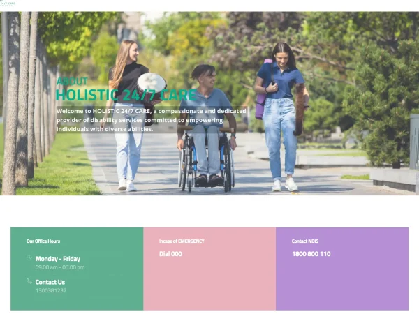 Holistic-Care Home Page